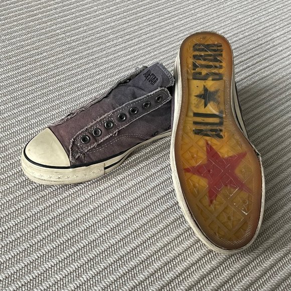 Converse x John Varvatos All Star Low Top Laceless Slip Ons - Mens 9 / Womens 11 - Picture 7 of 10